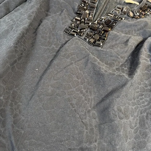 Michael Michael Kors Embellished Black Tunic Dress – Size Small 1349 - Picture 2 of 6